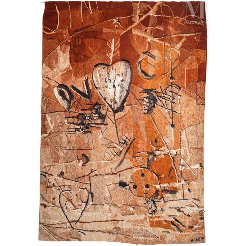 Brassaï Coeurs Graffiti Tapestry