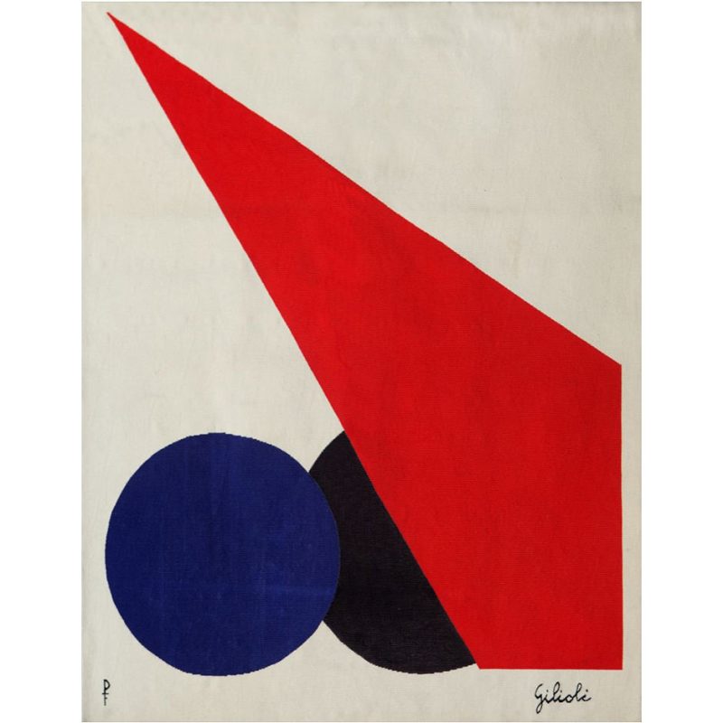 Emile Gilioli Geometrie abstraite Tapestry