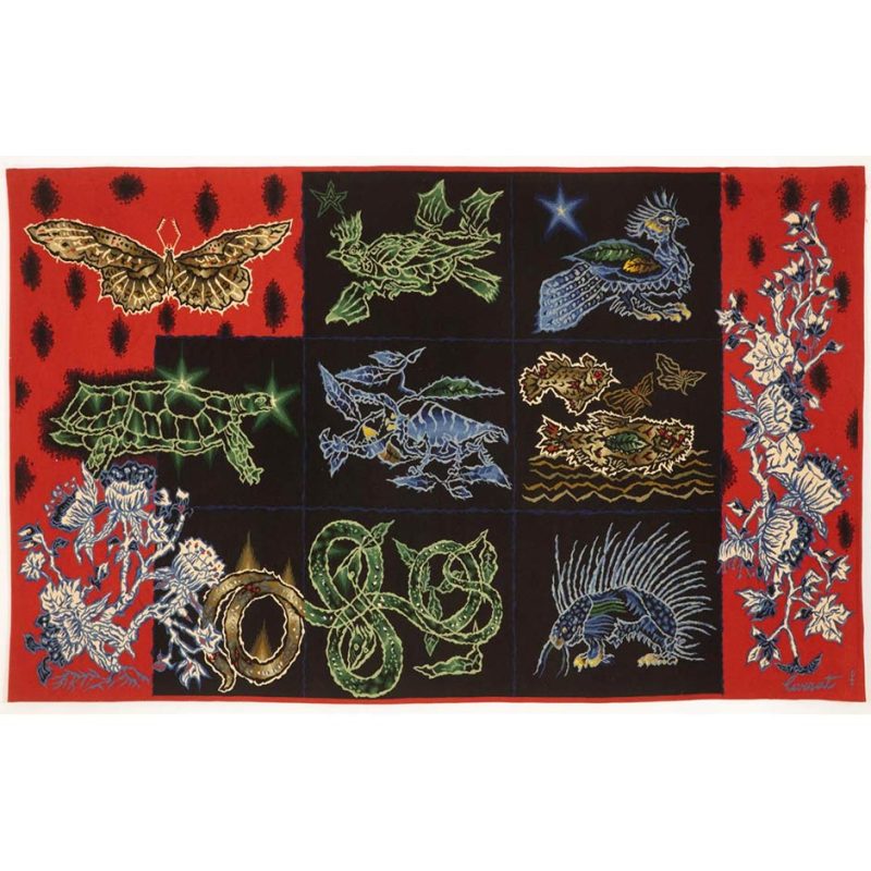 Jean Lurçat "Bestiaire Corail" Tapestry