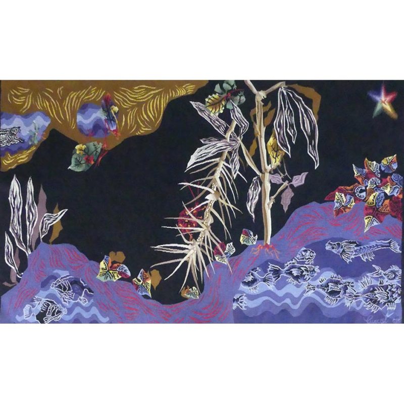 Jean Lurçat "Eaux noires" Tapestry