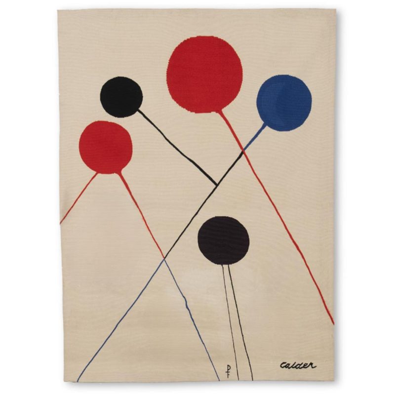 Alexander Calder "Balloon Barrage" Tapestry