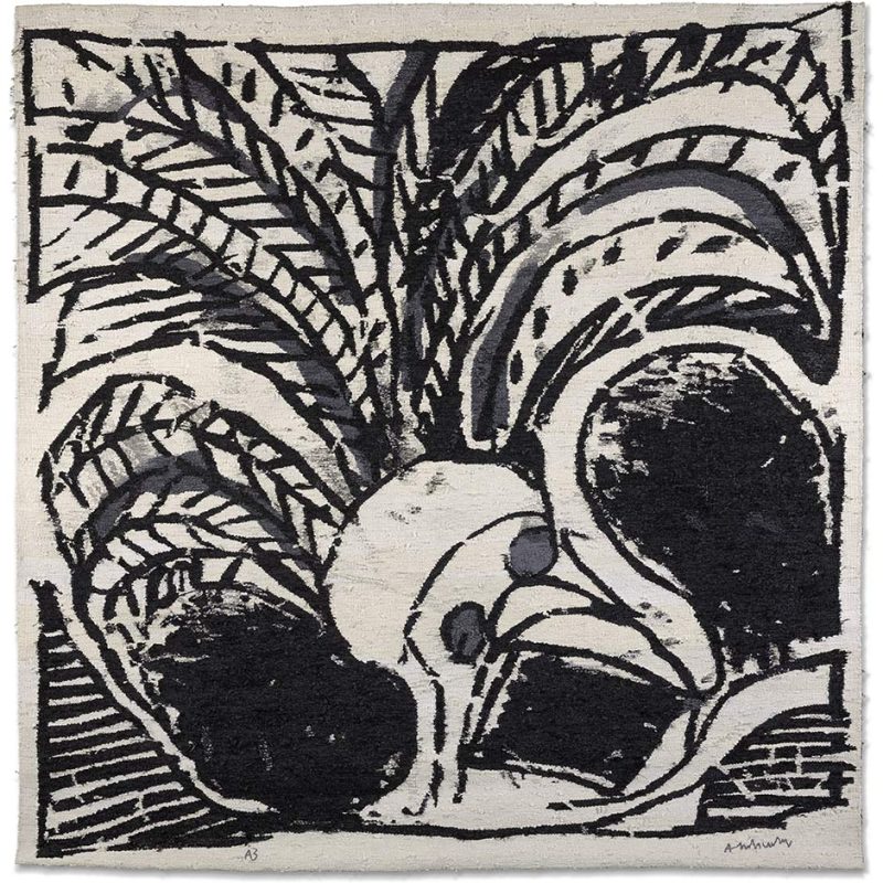 Pierre Alechinsky "Le Paon de Binje" Tapestry