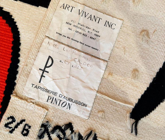 Bolduc tapestry sell