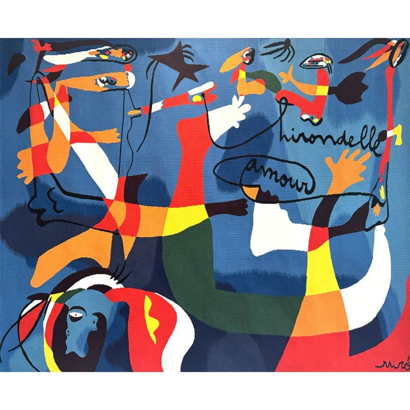 Joan Miró "Hirondelle Amour" Tapestry