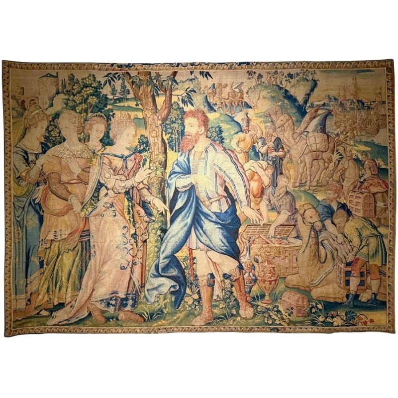 17th Century Brussels Tapestry, History of Solomon
