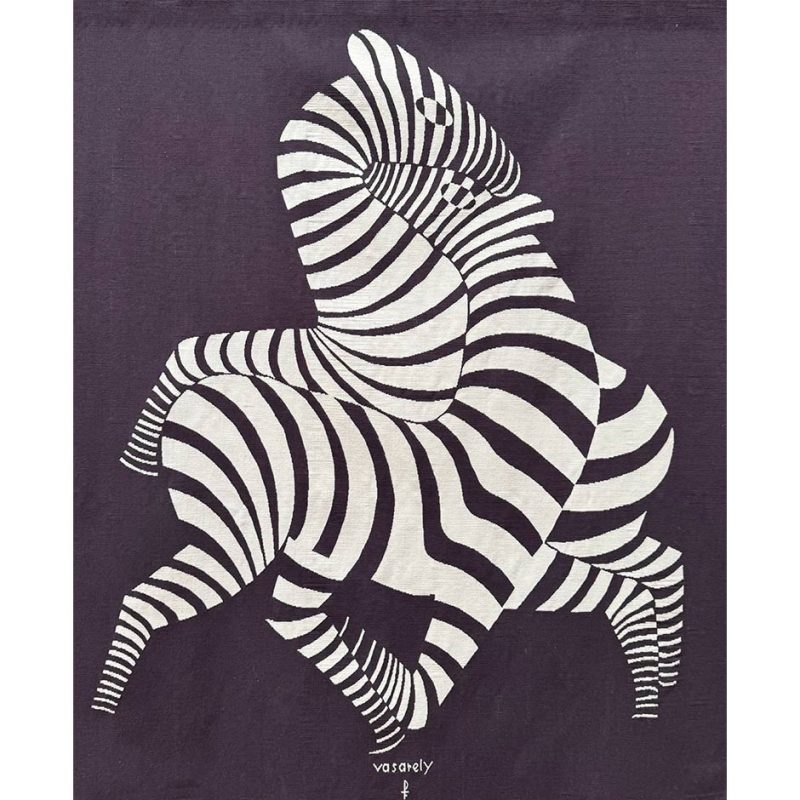 Victor Vasarely "Les zèbres" Tapestry