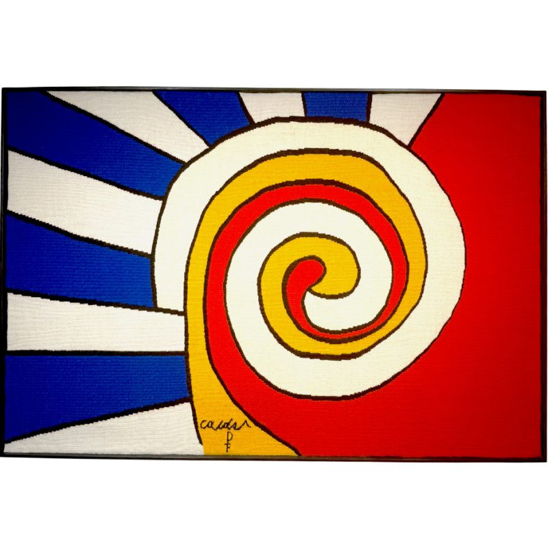 Alexander Calder Trois spirales tapestry