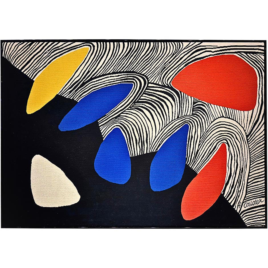 Glacier with Colored Petals | Alexander Calder aubusson Tapestry