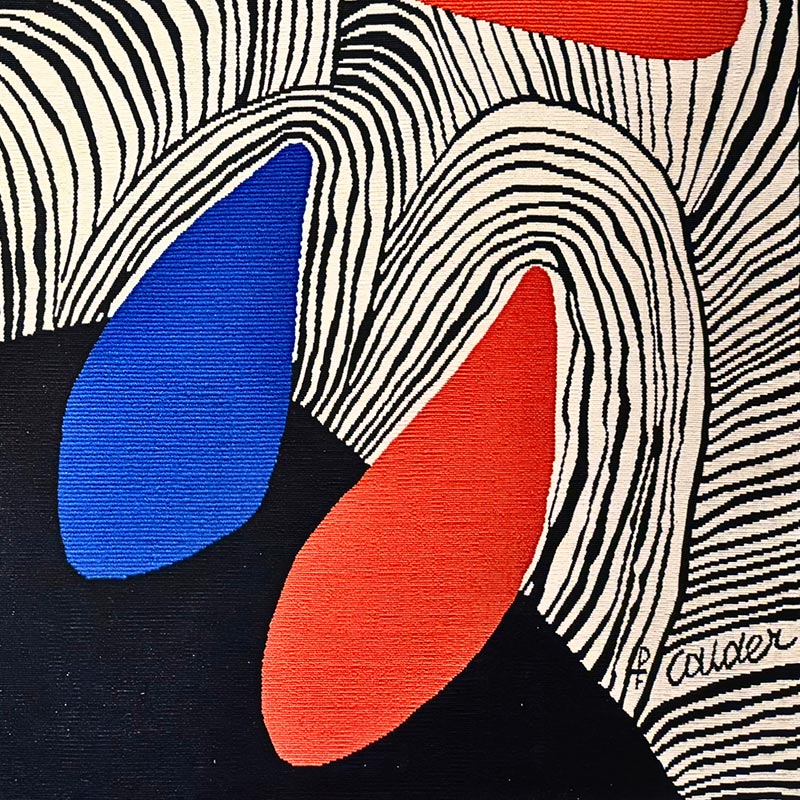 Glacier with Colored Petals | Alexander Calder aubusson Tapestry