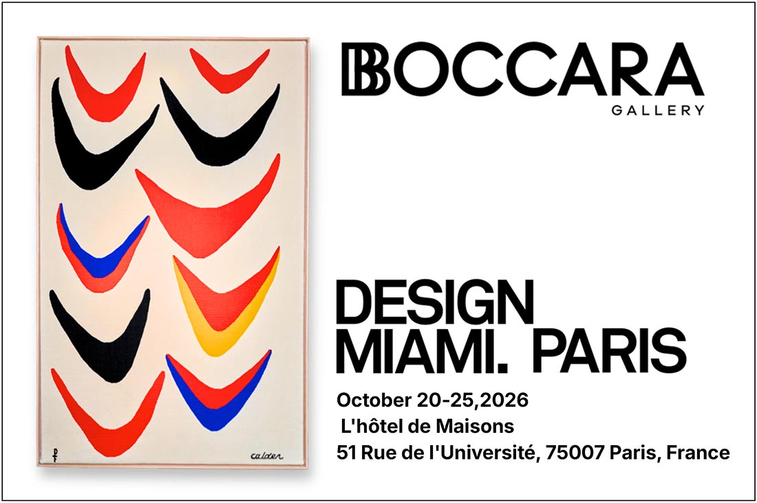 Boccara Gallery at Design Miami. Paris 2026